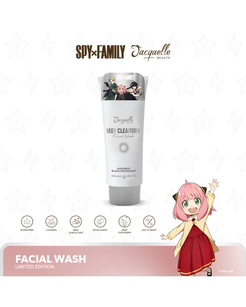 Jacquelle Deep Cleansing Facial Wash: Goodbye Black-Whitehead - Spy X Family Collection